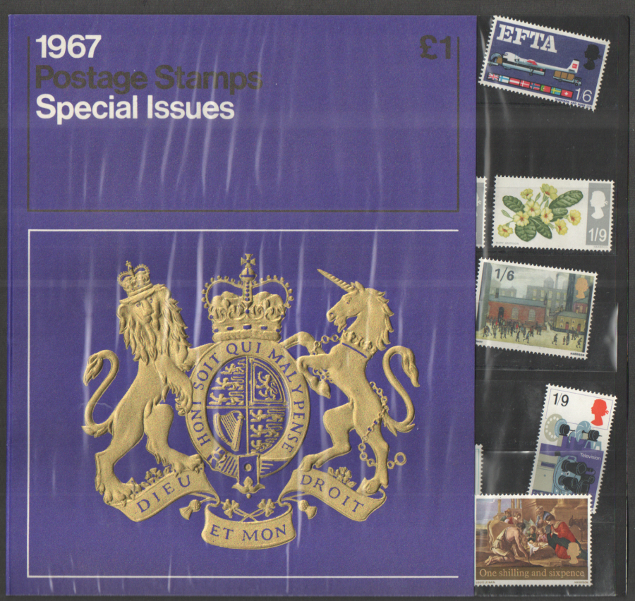(image for) 1967 Royal Mail Special Stamps Year Pack